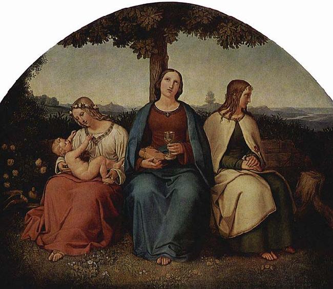 HESS, Heinrich Maria von Liebe, Glaube, Hoffnung oil painting picture